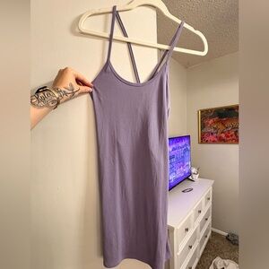 Double Zero Lilac Ribbed Tank Dress NWOT
